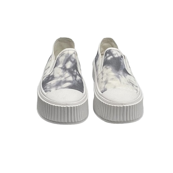 Qupid Gray Marbled Slip On Platform Shoes Size 41 Women’s - Picture 3 of 10